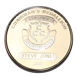 2002 Colonial National Invitation .999 Silver Chairmans Medallion - Steve Jones Collection