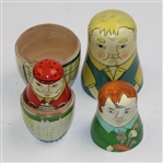 Golf Themed 'Nesting Doll' - Large to Smaller Golfers 