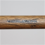 Wright & Diston 'Selected' Hickory Spoon - Shaft Stamp