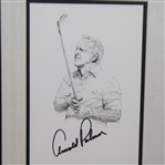 Palmer, Nicklaus, & Player Signed Jim Fitzpatrick Pencil Sketch Prints - Framed JSA ALOA