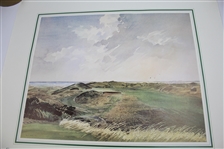 Ltd Ed Troon 'Postage Stamp' Lithograph with Sarzen Facsimile Signature & Inscription