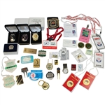Miscellaneous Lot of Tickets, Badges, Pins, Money Clips, Masters, etc - Steve Jones Collection
