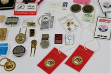 Miscellaneous Lot of Tickets, Badges, Pins, Money Clips, Masters, etc - Steve Jones Collection