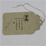 TOP CONDITION! 1947 Masters Sunday Ticket #3278 Signed by Gene Kunes On Back - Jimmy Demaret Winner JSA ALOA