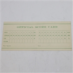 1949 Masters Tournament Official Score Card - Sam Snead Winner