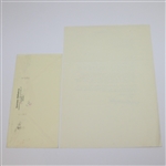 Seve Ballesteros Signed 1985 'Severiano Ballesteros' Letter with Envelope JSA ALOA
