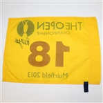 Phil Mickelson Signed 2013 Open Championship at Muirfield Flag PSA/DNA #Z00138