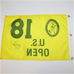 Payne Stewart Seldom Seen Signed 1999 US Open at Pinehurst No. 2 Flag JSA ALOA