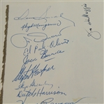 1951 Ryder Cup  Dinner Menu Signed by 9 U.S. Team, Horton Smith & Joe DiMaggio- JSA ALOA