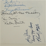 1951 Ryder Cup  Dinner Menu Signed by 9 U.S. Team, Horton Smith & Joe DiMaggio- JSA ALOA