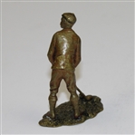 Circa 1910 Stunning Miniature Vienna Bronze Golfer Made by Franz Bergman 