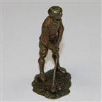 Circa 1910 Stunning Miniature Vienna Bronze Golfer Made by Franz Bergman 