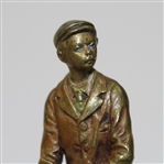 Circa 1910 Stunning Miniature Vienna Bronze Golfer Made by Franz Bergman 