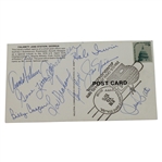 Multi-Signed 1976 Calamity Jane Postcard - Palmer, Nicklaus, Player, & others JSA ALOA