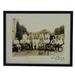 American Ryder Cup Team of 1933 Signed by Gene Sarazen - Framed JSA ALOA