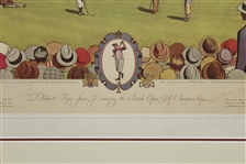 Bobby Jones Signed 1930 Currier & Ives British Open @ St. Andrews - RARE- W/JSA Authenticity