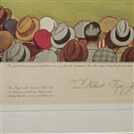 Bobby Jones Signed 1930 Currier & Ives British Open @ St. Andrews - RARE- W/JSA Authenticity
