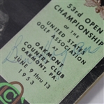 Ben Hogan Signed 1953 US Open at Oakmont CC Program JSA ALOA