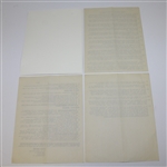 Ben Hogan Signed 1953 US Open Information for Marshalls JSA ALOA