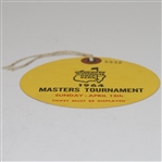 1964 Masters Tournament Sunday Ticket #3932 - Palmer Final Masters Win - Excellent Condition