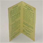 1965 Masters Tournament Original Ticket Brochure for Prospective Patrons