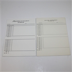 Three Masters Press Scorepads and 1962 Masters Pamphlet