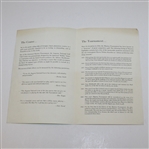 Three Masters Press Scorepads and 1962 Masters Pamphlet