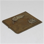 1937 Czechoslovak Open Ladies Championship Metal Crest/Weight