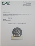 1998 US Open at Olympic Club Contestant Wife Badge - Steve Jones Collection