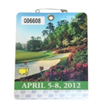 2012 Masters Tournament Badge #Q06608 - Bubba Watson Winner