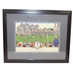 Currier and Ives Framed Centerfold- Bobby Jones Winning British Open
