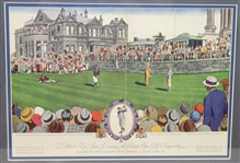 Currier and Ives Framed Centerfold- Bobby Jones Winning British Open