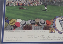 Currier and Ives Framed Centerfold- Bobby Jones Winning British Open