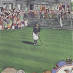 Currier and Ives Framed Centerfold- Bobby Jones Winning British Open