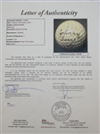 Dated 1929 Johnny Farrell (U.S. Open Champ 1928) Signed Golf Ball JSA #Z25190