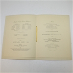 1947 Ryder Cup Tournament Banquet Menu - Portland Golf Club