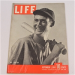 Ted Williams Signed Match Used Scorecard & Club Receipt Plus 1941 Life Magazine JSA ALOA