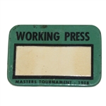 1958 Masters Tournament Working Press Badge
