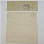 Fruitland Nurseries Check (1929) and Invoice (1931) - Augusta Grounds Founded Upon
