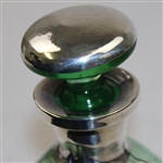 Circa 1918 Sterling Overlay Decanter One up and two to go with Stopper - Rare 