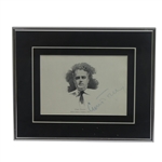 Cyril Tolley Signed British Amateur Champion 1929 Drawing Display - Framed JSA ALOA
