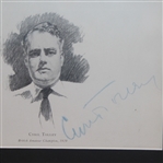 Cyril Tolley Signed 'British Amateur Champion 1929' Drawing Display - Framed JSA ALOA