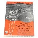 1939 $10K Dapper Dan Open Golf Tournament Program - Ralph Guldahl Winner - Palmer 1st Tournament