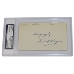 Walter Hagen Signed 3x5 Cut - Slabbed PSA/DNA #83912110