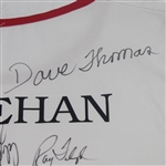 1996 Three Tour Challenge Caddy Bib LPGA HOF Patty Sheehan Signed by 10 W/Jack Nicklaus JSA ALOA