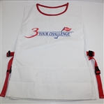 1996 Three Tour Challenge Caddy Bib LPGA HOF Patty Sheehan Signed by 10 W/Jack Nicklaus JSA ALOA