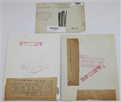 Jim Barnes, Olin Dutra, & Julius Boros Original Wire Photos - US Open Champions