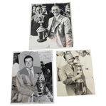 Francis Ouimet, George Dunlap, & Lawson Little Original US Amateur Trophy Press Photos