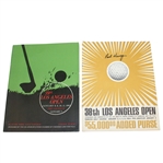 1964 & 1965 Los Angeles Open Programs - 1964 Signed by Winner Paul Harney JSA ALOA