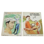 1968 & 1969 Cleveland Open Programs Signed by Winner Dave Stockton & Charles Coody JSA ALOA